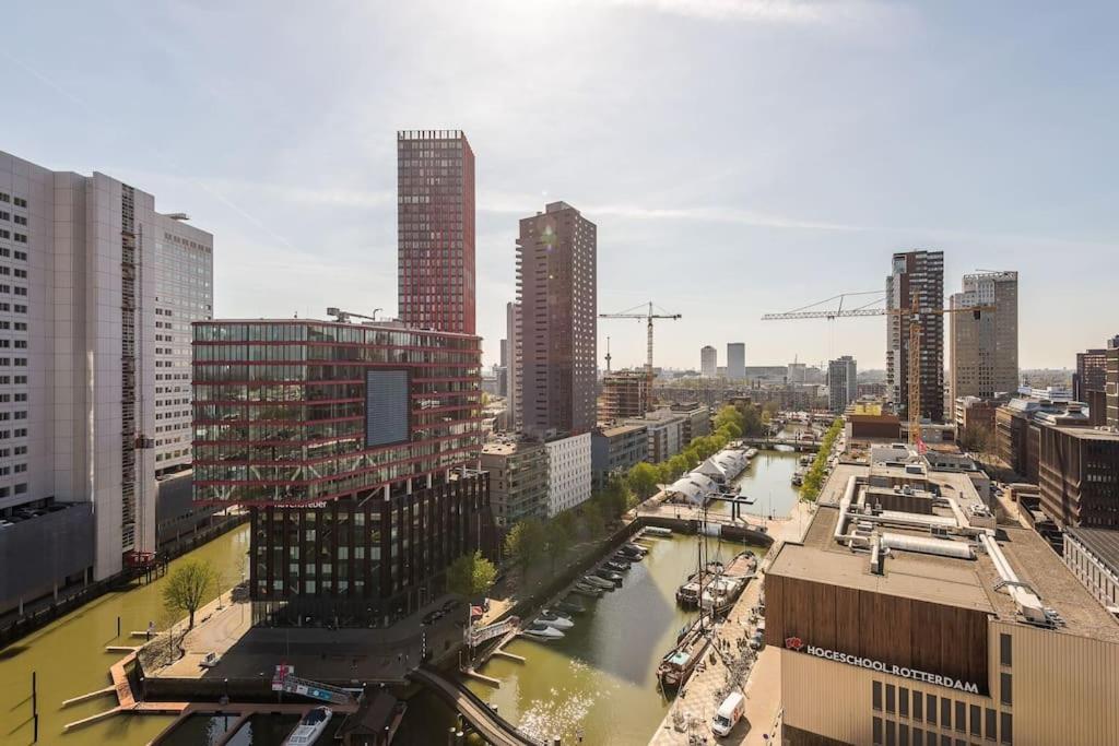 Stunning View Apt Free Parking Lejlighed Rotterdam Eksteriør billede